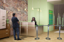 Load image into Gallery viewer, DBJ Satin Finish Crowd Control Stanchion Posts with 200cm Retractable Belt (2-Pack)