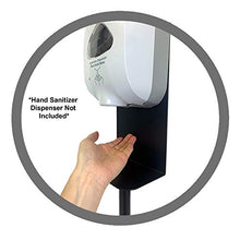 Load image into Gallery viewer, DBJ Portable Floor Stand for Touchless Hand Sanitizer Dispenser - Matte Black
